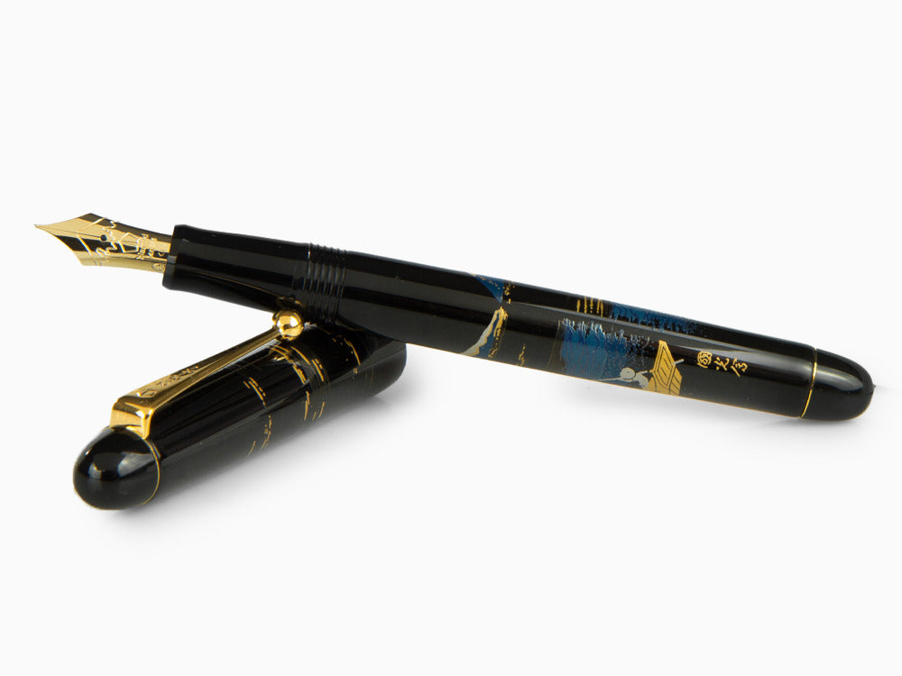 Namiki Nippon Art Mount Fuji and Ship Fountain Pen, Gold, FK-35SM-FF