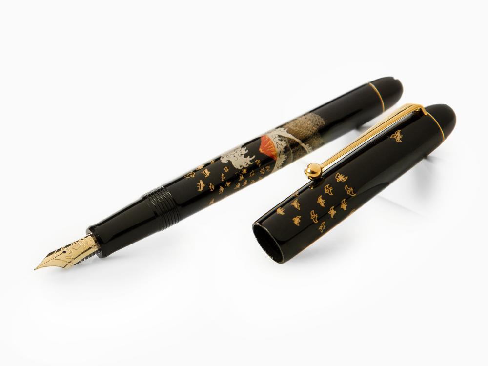 Namiki Nippon Art Mont Fuji and Wave Fountain Pen, FK-35SMFN