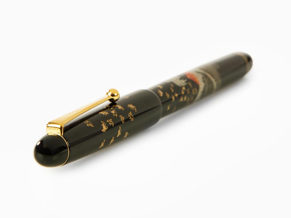 Namiki Nippon Art Mont Fuji and Wave Fountain Pen, FK-35SMFN