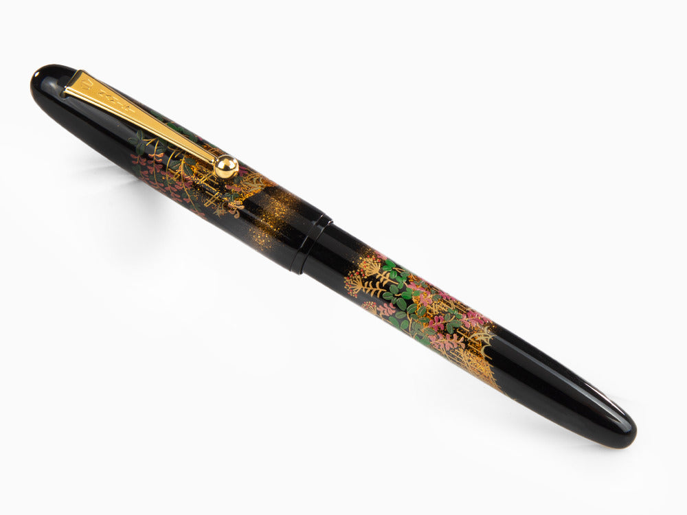 Namiki Yukari Flower Fence Fountain Pen, Urushi lacquer, FN-10M-HA