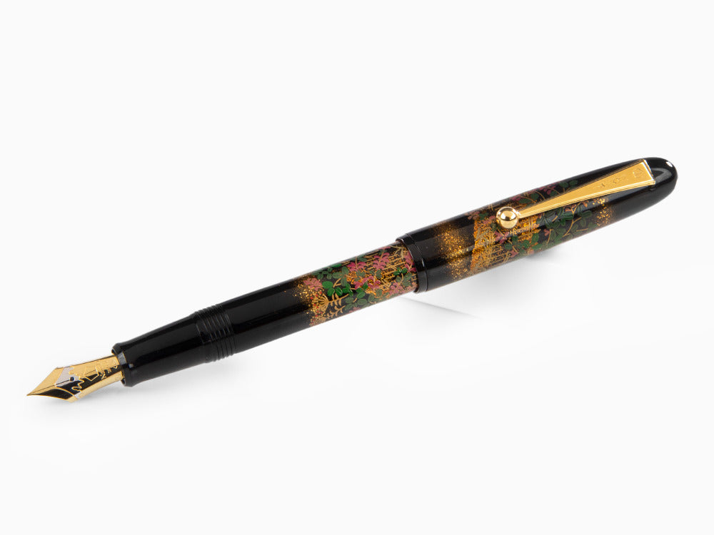 Namiki Yukari Flower Fence Fountain Pen, Urushi lacquer, FN-10M-HA