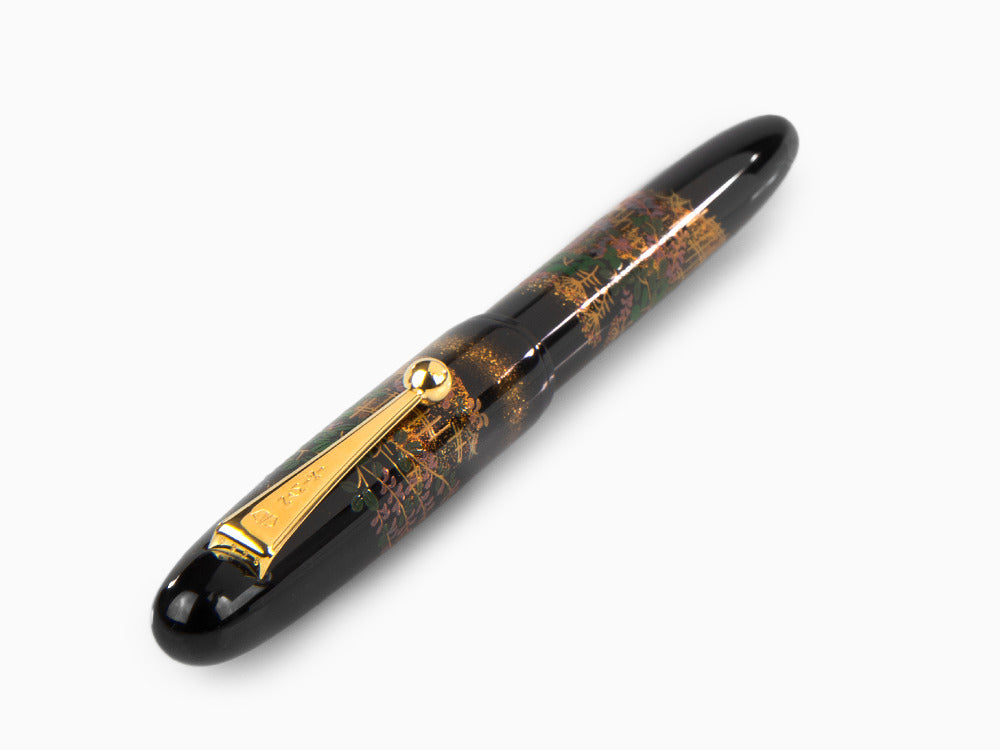 Namiki Yukari Flower Fence Fountain Pen, Urushi lacquer, FN-10M-HA