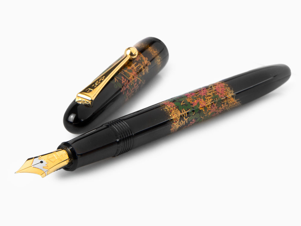 Namiki Yukari Flower Fence Fountain Pen, Urushi lacquer, FN-10M-HA