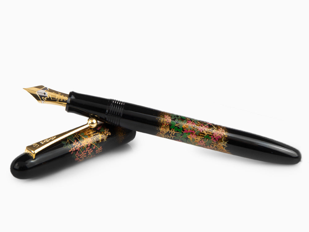 Namiki Yukari Flower Fence Fountain Pen, Urushi lacquer, FN-10M-HA