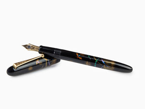 Namiki Yukari Firefly Raden Fountain Pen, Maki-e, Gold trim, FN-15M-RH