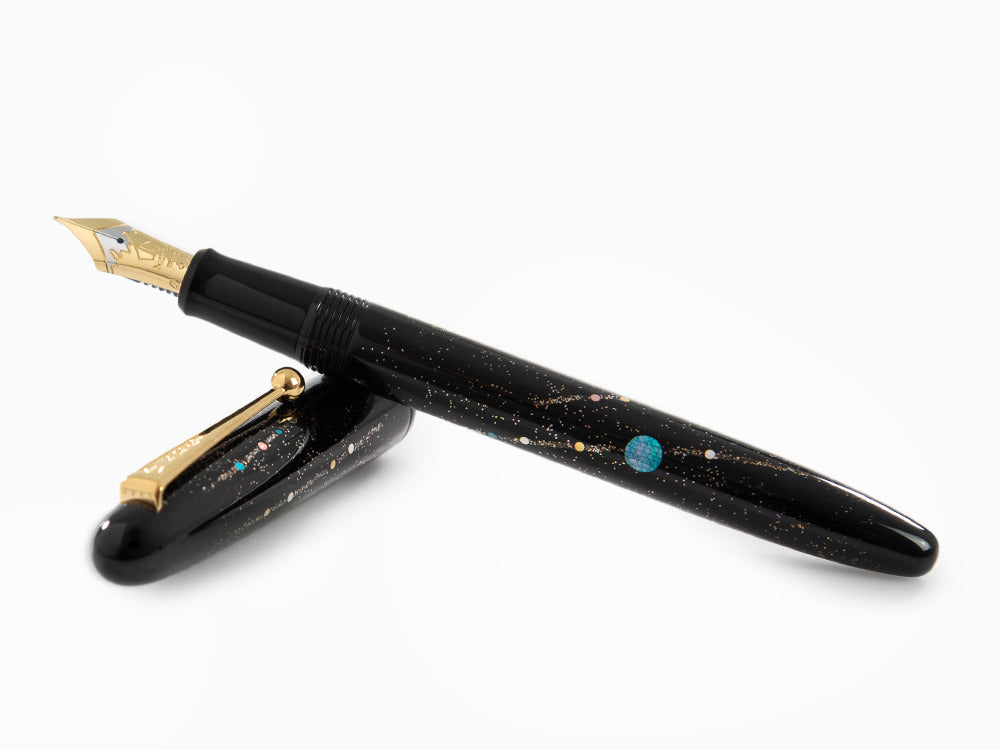 Namiki Yukari Shooting Star Raden Fountain Pen, Urushi, FN-20M-RNB