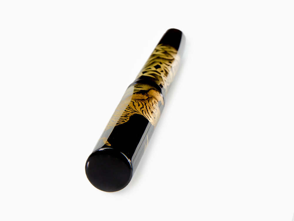 Namiki Chinkin Tiger Fountain Pen, Urushi lacquer, Gold trim