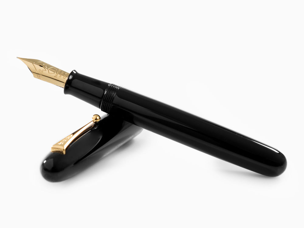 Namiki Emperor Urushi Black lacquer No.50 Fountain Pen, Gold, FNF-148S-B