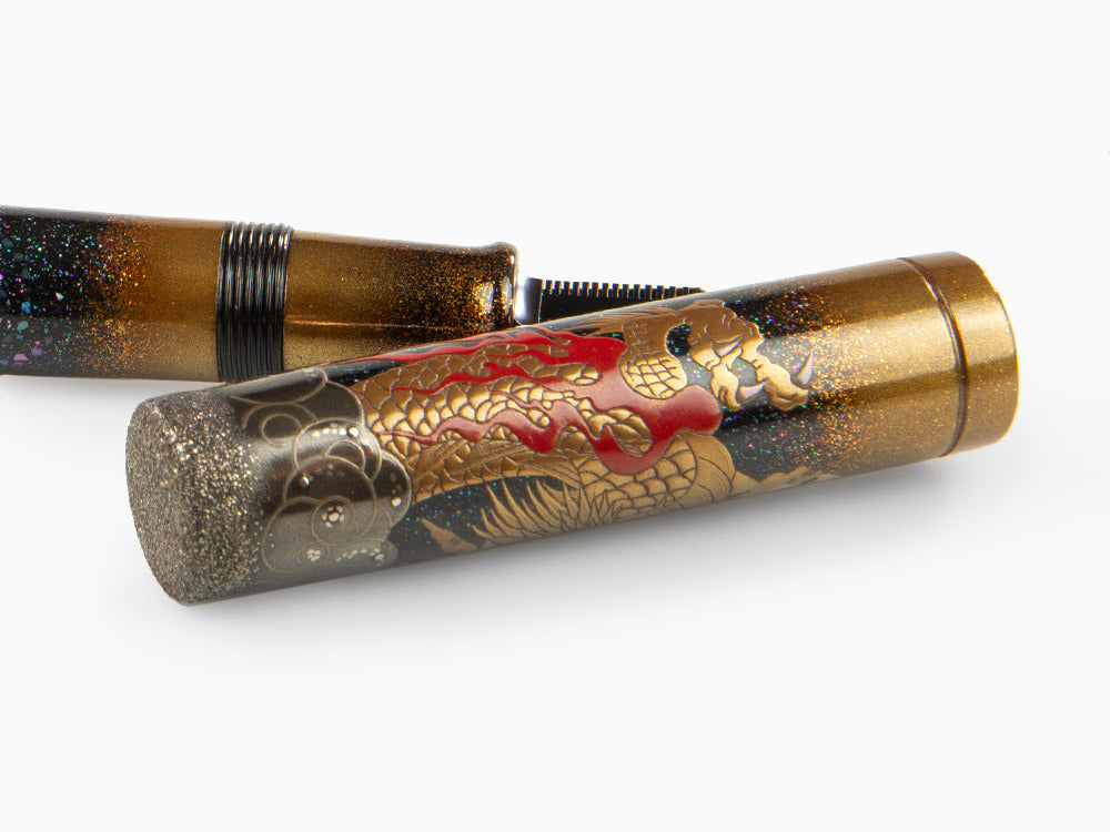 Namiki Emperor Dragon Fountain Pen, Urushi lacquer, Black, FNFV-80M-R