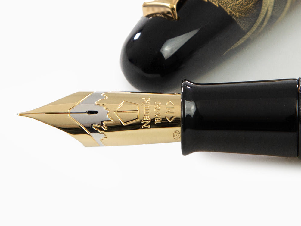 Namiki Emperor Chinkin Dragon Fountain Pen, Maki-e, Black