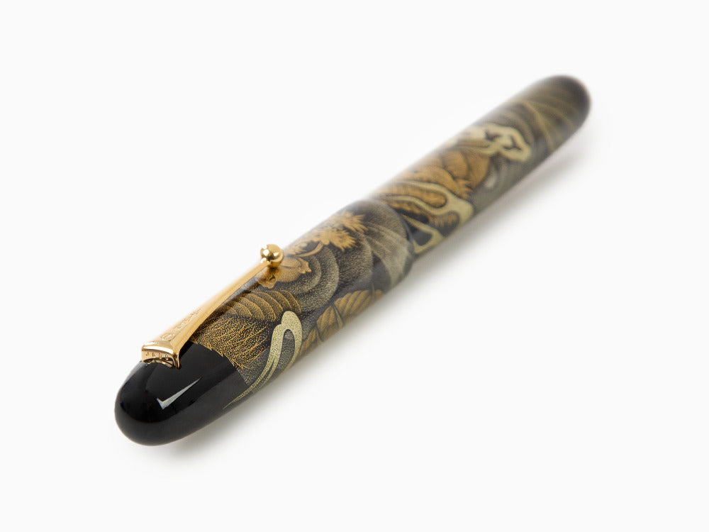 Namiki Emperor Chinkin Dragon Fountain Pen, Maki-e, Black