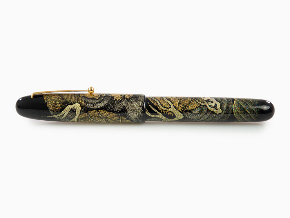 Namiki Emperor Chinkin Dragon Fountain Pen, Maki-e, Black