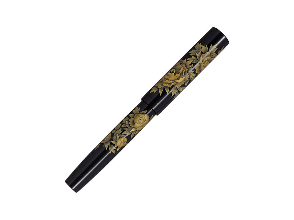 Namiki Chinkin Peony Fountain Pen, Urushi lacquer, FNFVC-70M-BN