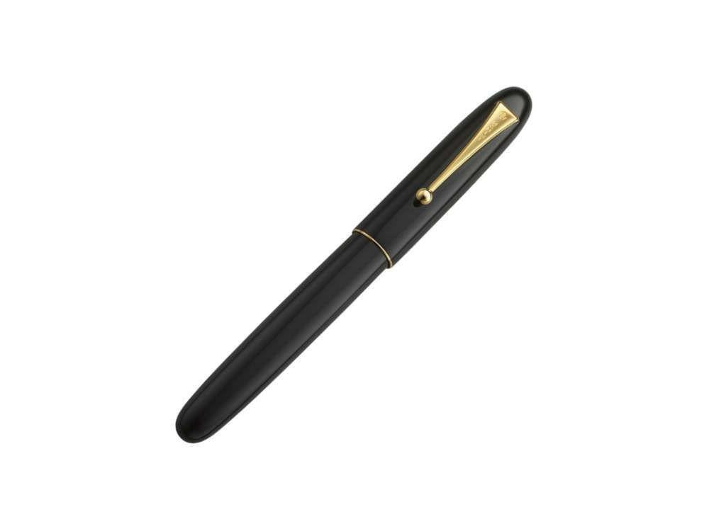 Namiki Yukari Urushi Black lacquer No.20 Fountain Pen, Gold, FNK-128S-B