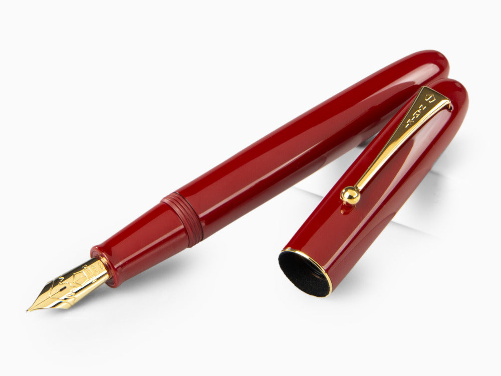 Namiki Yukari Urushi Lacquer Vermilion No.20 Fountain Pen, FNK-128S-R