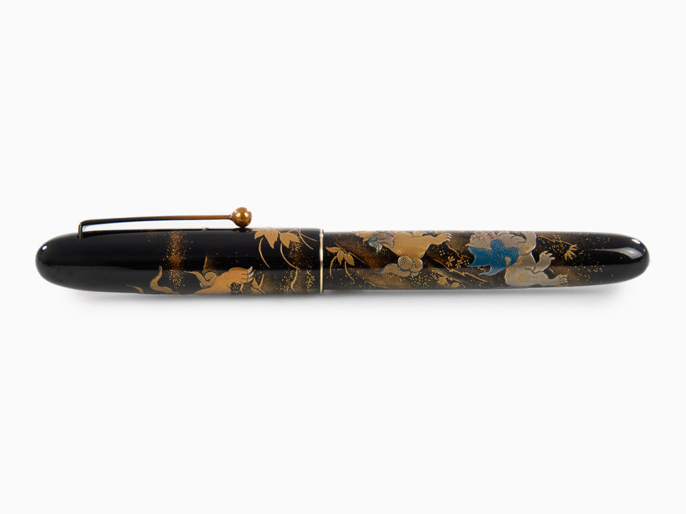 Namiki Yukari Royale Lioness and cubs Fountain Pen, Urushi lacquer