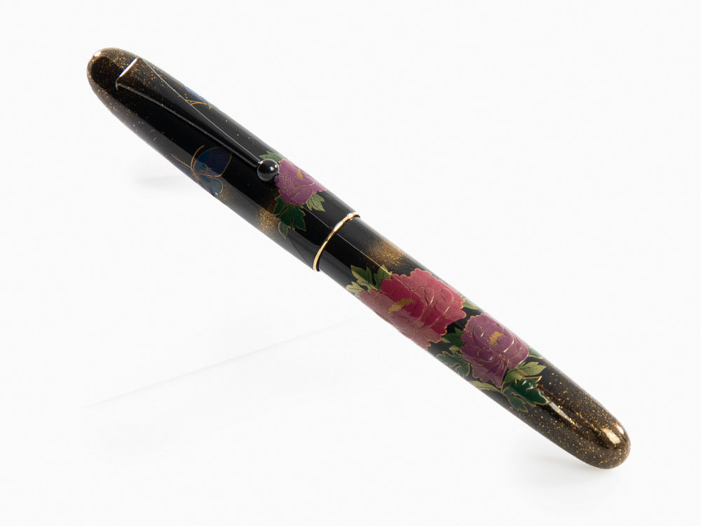 Namiki Yukari Royale Peony & Butterfly Fountain Pen, Togidashi Maki-e