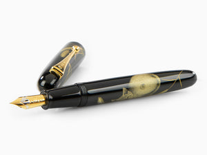 Namiki Chinkin Cat Fountain Pen, Urushi, FNKC-30-MNEK