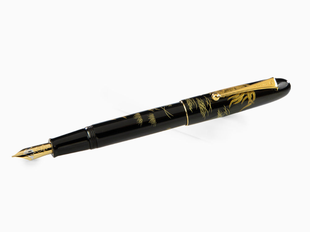 Namiki Chinkin Royal Rooster Fountain Pen, Urushi lacquer, FNKC-30M-TOK