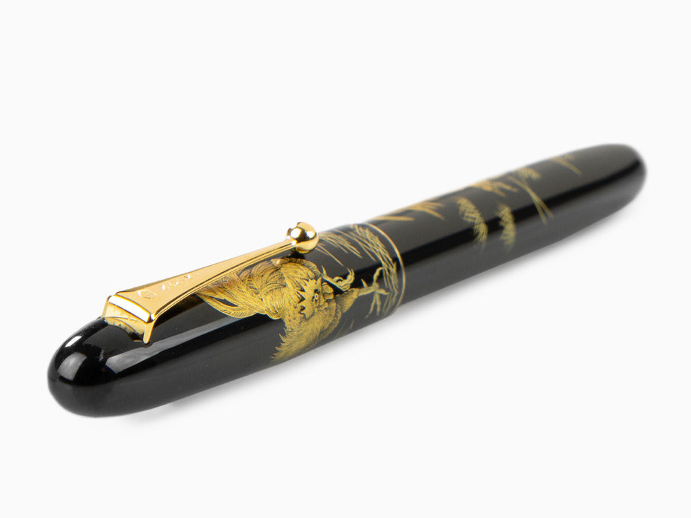 Namiki Chinkin Royal Rooster Fountain Pen, Urushi lacquer, FNKC-30M-TOK