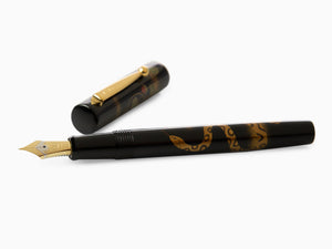Namiki Yukari Zodiac Snake Fountain Pen, Urushi lacquer, FNV-20M-MI