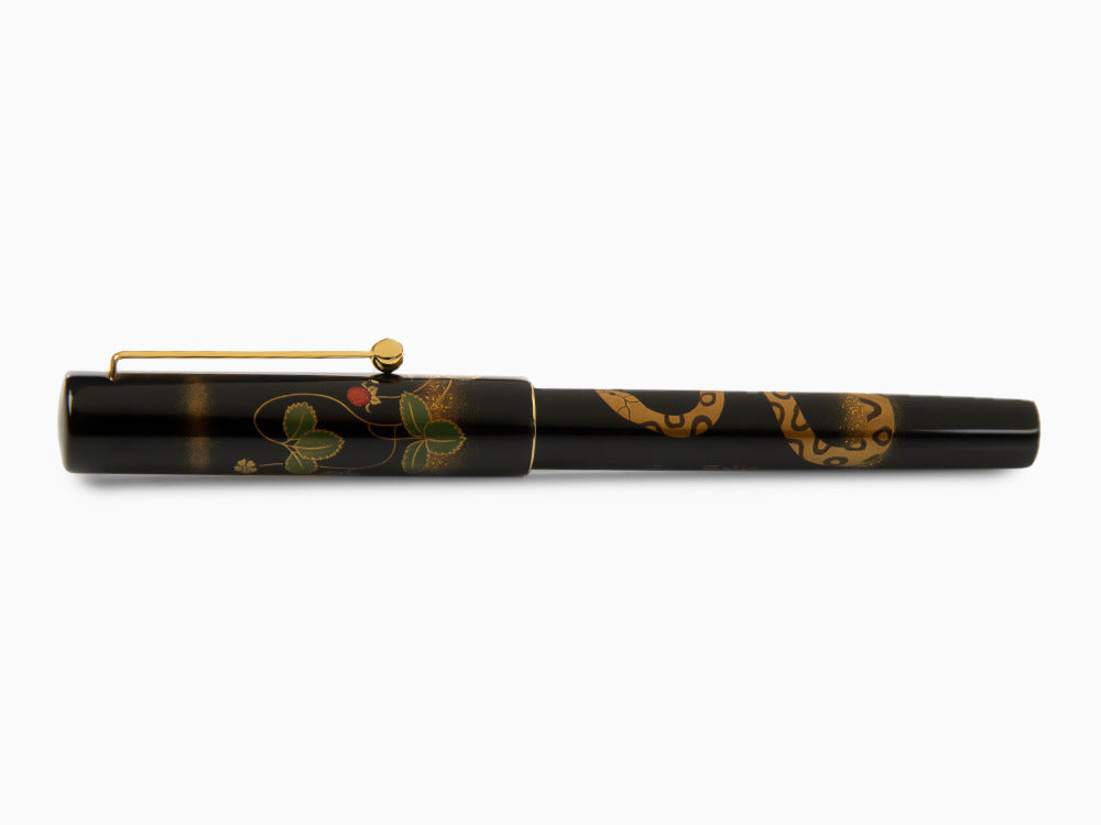 Namiki Yukari Zodiac Snake Fountain Pen, Urushi lacquer, FNV-20M-MI