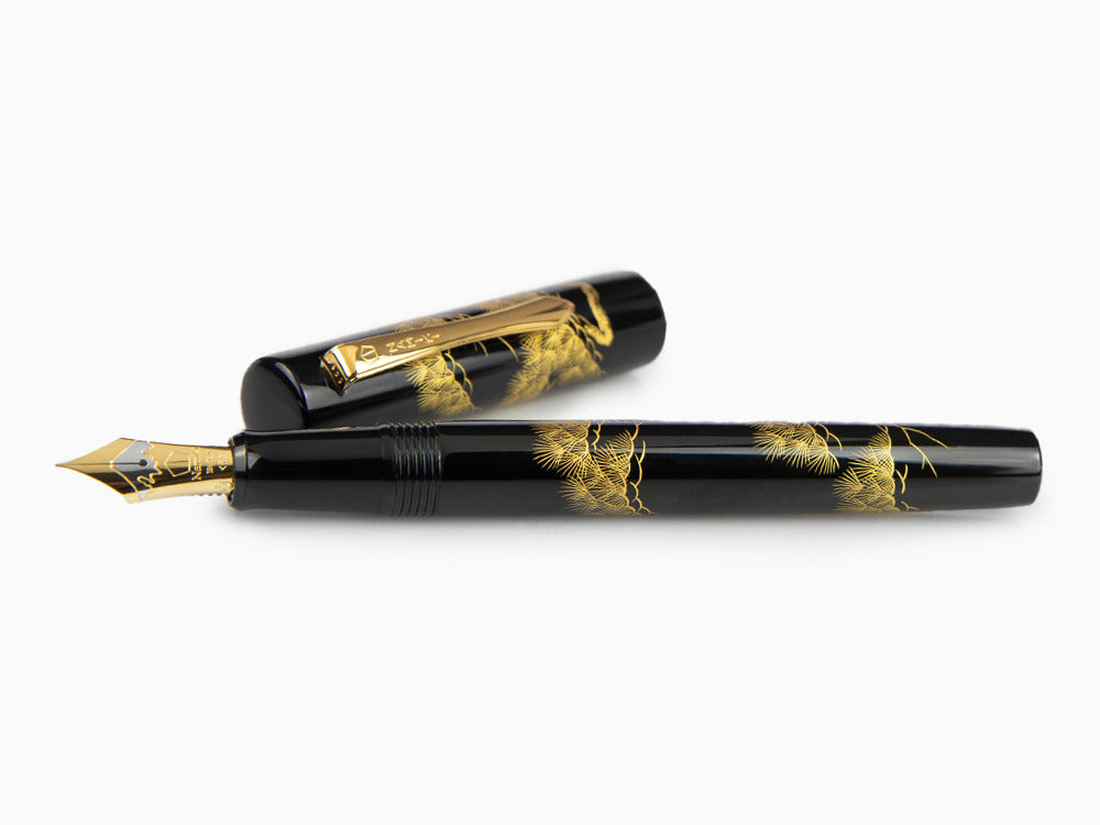 Namiki Chinkin Pine Tree Fountain Pen, Maki-e, Gold trim, FNVC-10M-MT