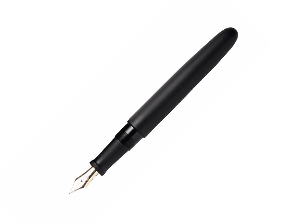 Nakaya Cigar Fountain Pen Long, Black Hairline, Ebonite