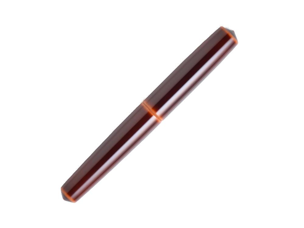 Nakaya Cigar Fountain Pen Piccolo, Toki-Tamenuri, Ebonite, Rodhium