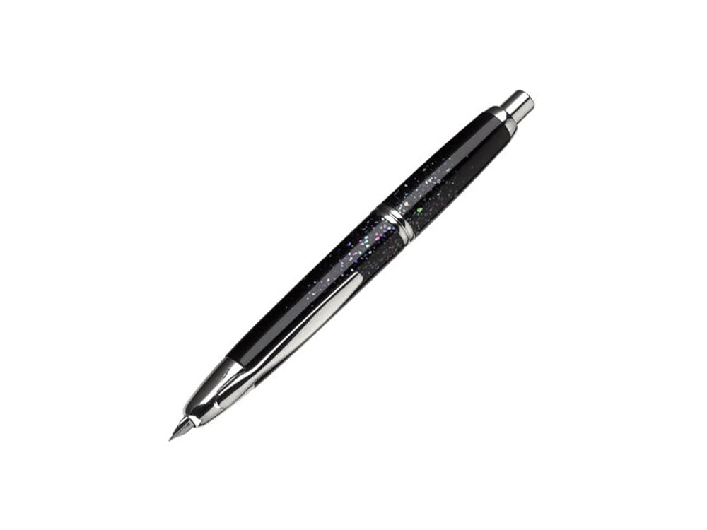 Namiki Capless Raden Fountain Pen, Lacquer, Chrome, Black, FC-4500-RSR