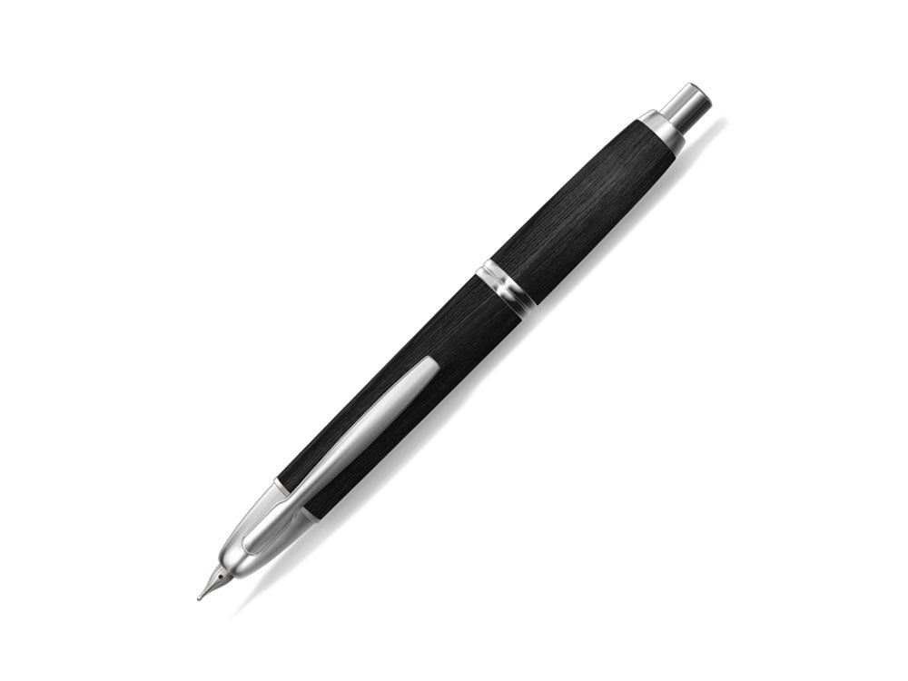 Pilot Capless Wooden Fountain Pen, Birch wood, Black, FC-2500RR-B