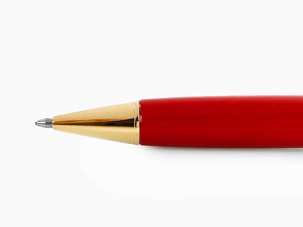 Pilot Custom Urushi Ballpoint pen, Ebonite, Gold plated, Red, BKV-45R-R