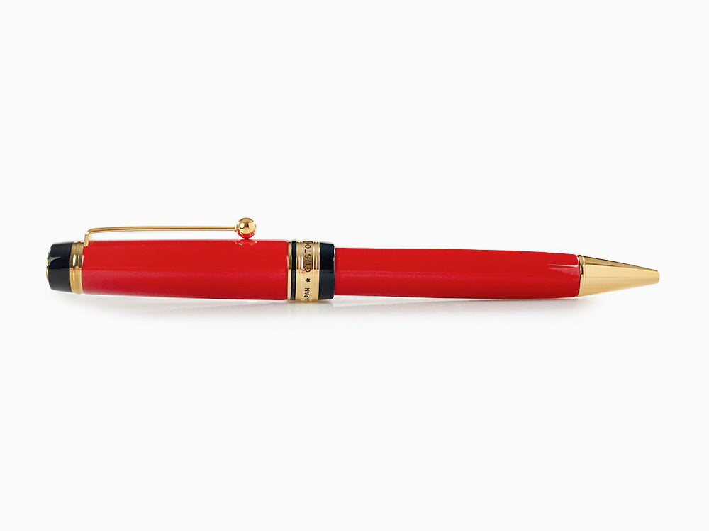 Pilot Custom Urushi Ballpoint pen, Ebonite, Gold plated, Red, BKV-45R-R