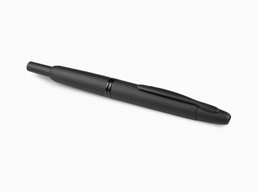 Pilot Capless Stripe Black Matte Fountain Pen, Lacquer, FC-2700RB-BM