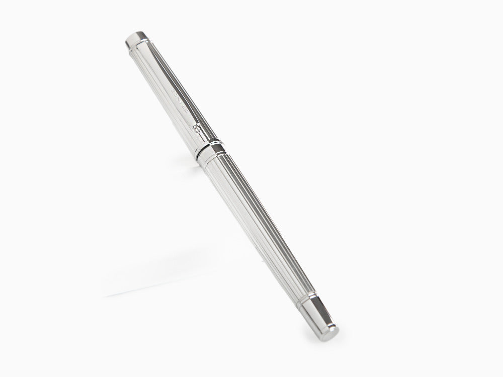 Pilot Grance Stripe Fountain Pen, Rhodium trim, Silver, FGNZ-35SS-GS