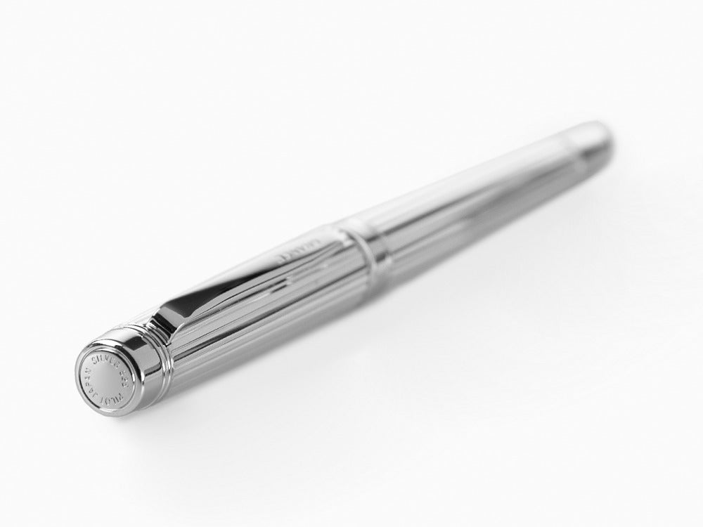 Pilot Grance Stripe Fountain Pen, Rhodium trim, Silver, FGNZ-35SS-GS