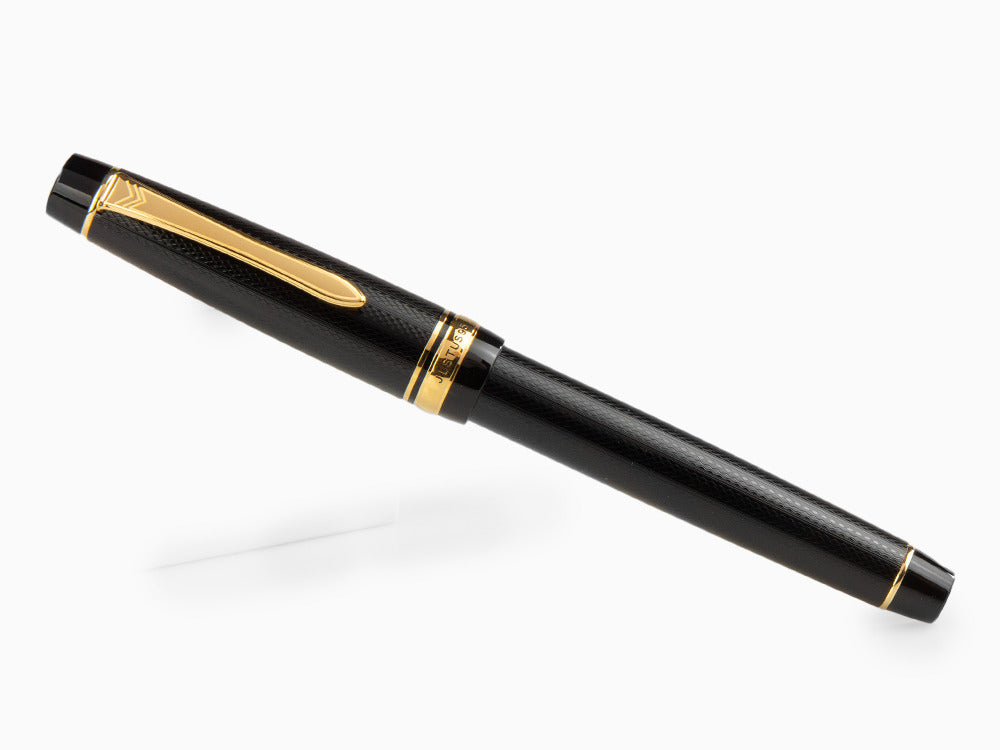 Pilot Justus 95 Fountain Pen, Resin, Gold plated, Black, FJ-3MR-NB-NT