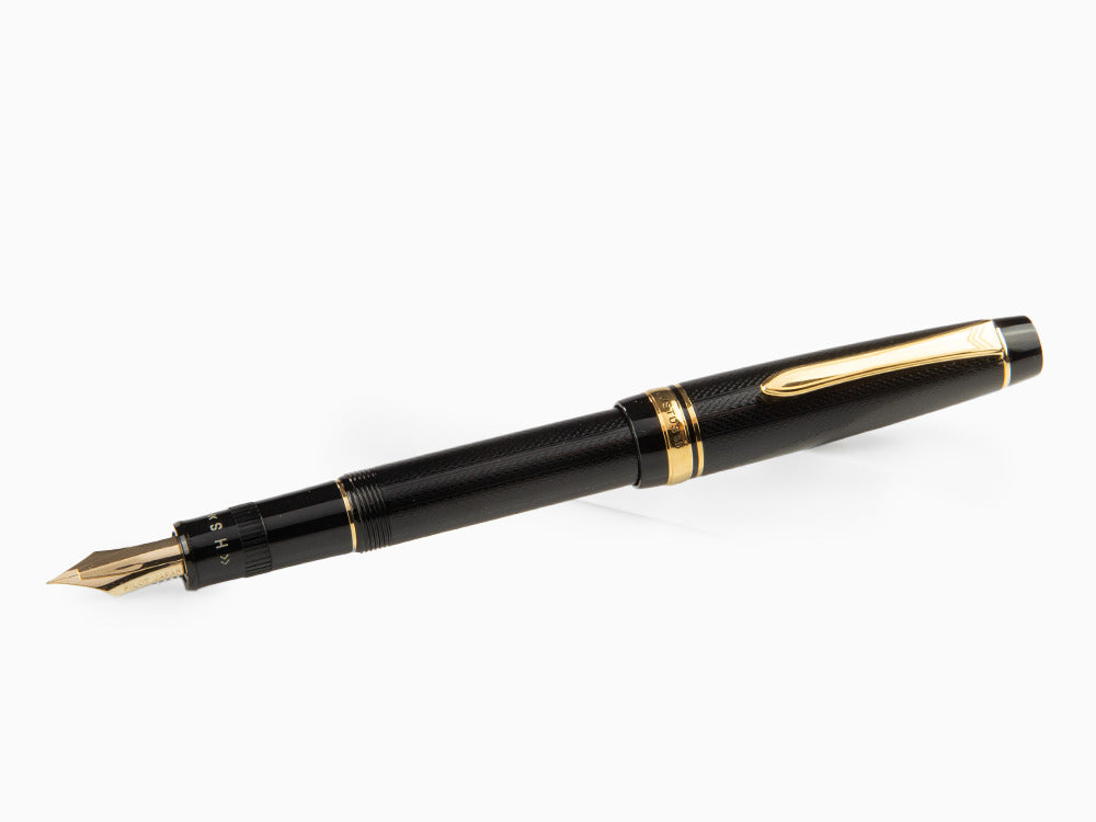 Pilot Justus 95 Fountain Pen, Resin, Gold plated, Black, FJ-3MR-NB-NT