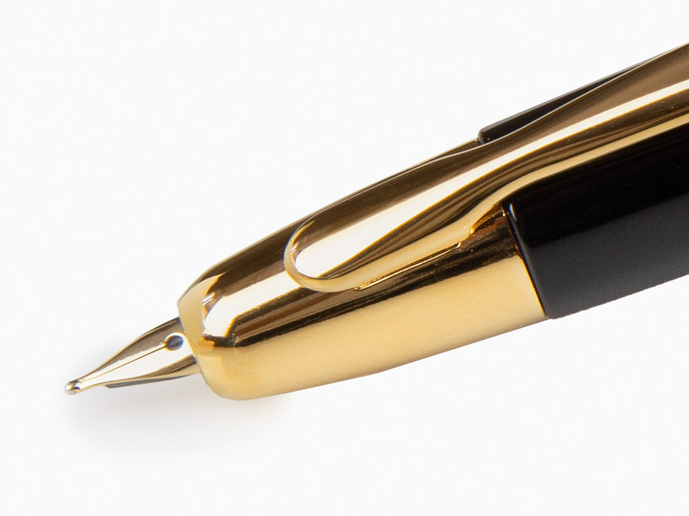 Pilot Capless Fountain Pen, Black, Gold, FK-1500-AU-BLACK