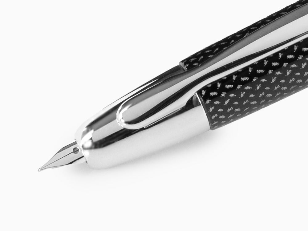 Pilot Retractable Fountain Pen Carbonesque Black  "Capless"