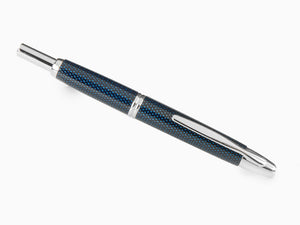 Pilot Capless Vanishing Blue Carbonesque Point Fountain Pen, Chrome