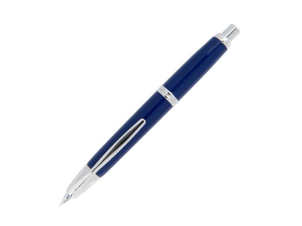 Pilot Capless Fountain Pen, Blue, Chrome, FK-1500-RH-BLUE