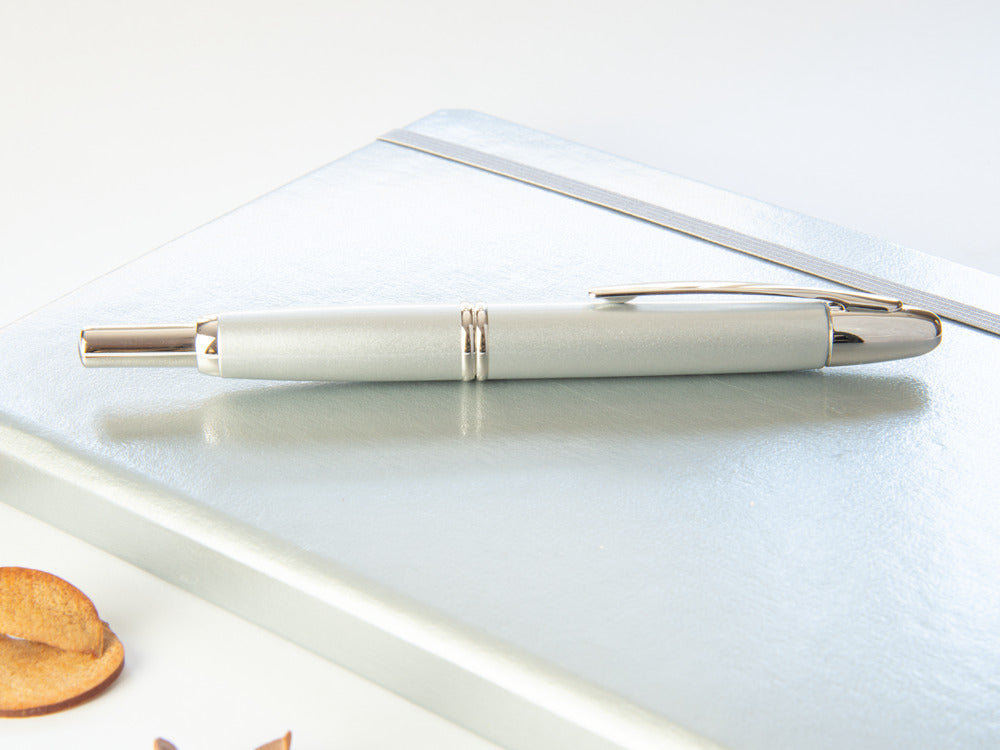 Pilot Capless Retractable Fountain Pen, Chrome, Lacquer