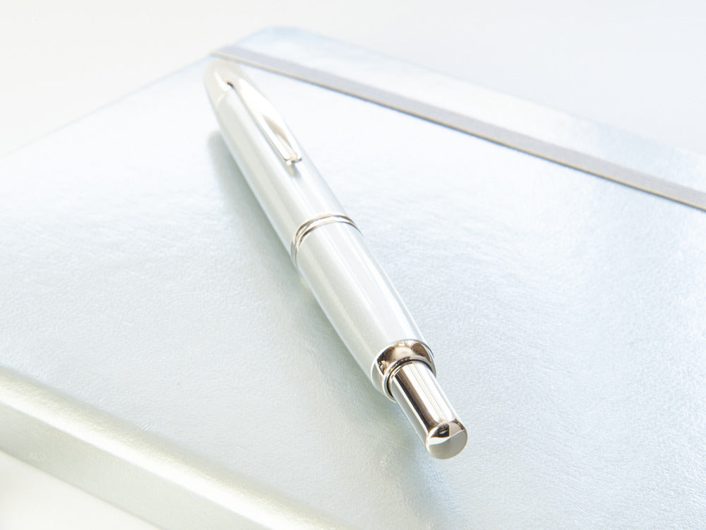 Pilot Capless Retractable Fountain Pen, Chrome, Lacquer