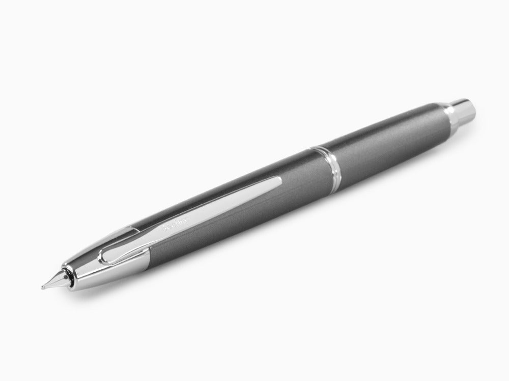 Pilot Capless Decimo Fountain Pen, Lacquer, Grey, FK-1500D-RH-GREY