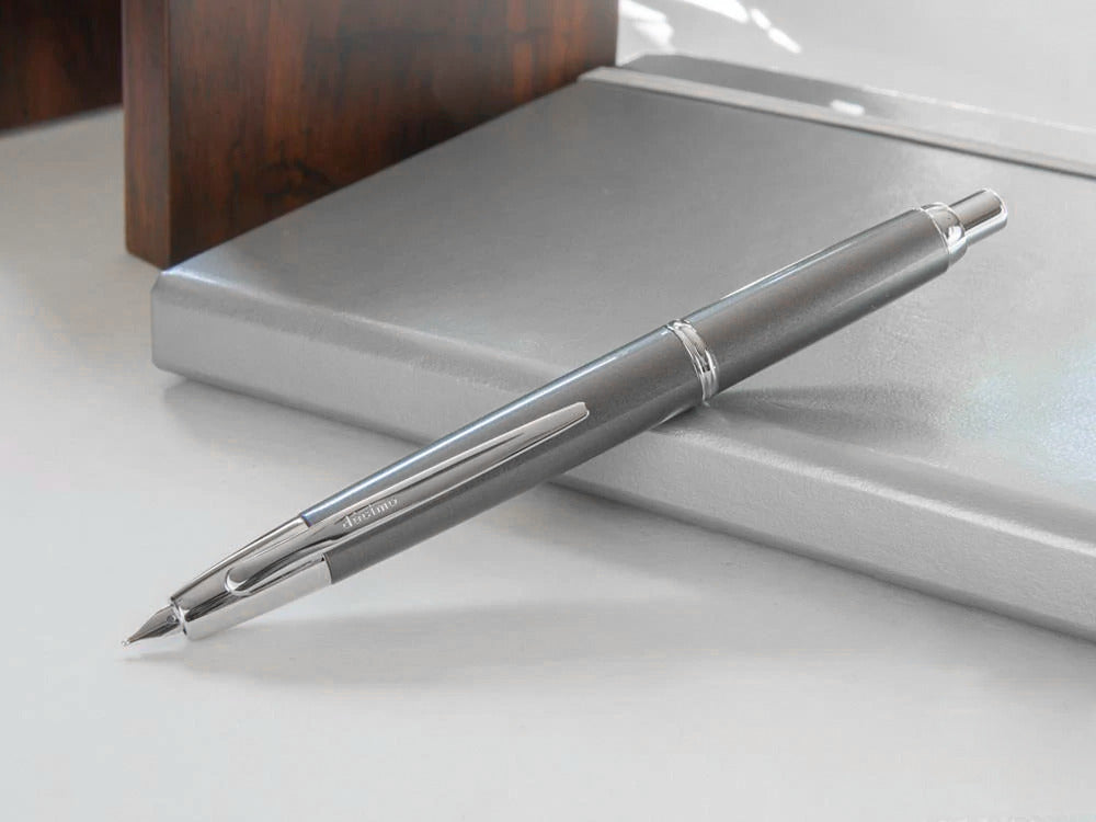 Pilot Capless Decimo Fountain Pen, Lacquer, Grey, FK-1500D-RH-GREY