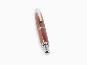 Pilot Capless Decimo Fountain Pen, Lacquer, Chrome, Red, FK-1500D-RH-RED