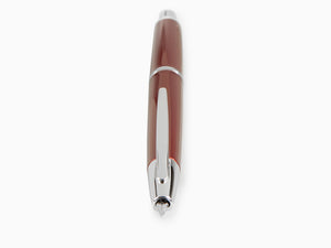 Pilot Capless Decimo Fountain Pen, Lacquer, Chrome, Red, FK-1500D-RH-RED