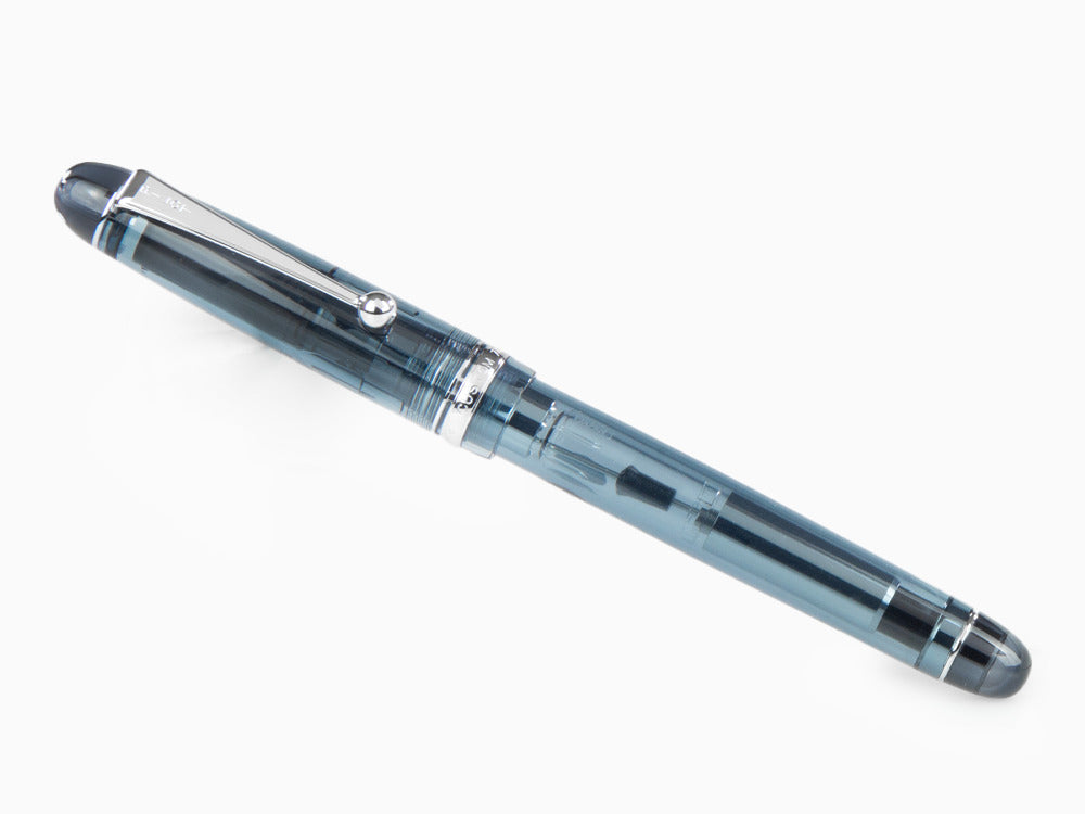 Pilot Custom 74 Midnight Blue Fountain Pen, Rhodium trim, FKKN12SR-TBB