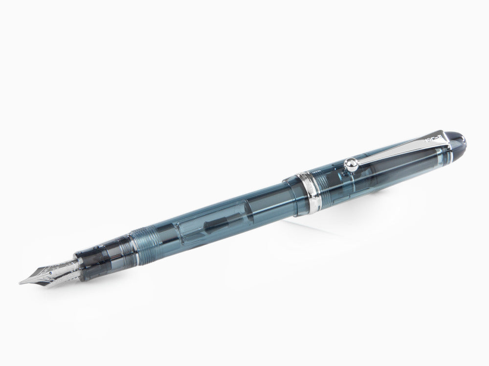 Pilot Custom 74 Midnight Blue Fountain Pen, Rhodium trim, FKKN12SR-TBB